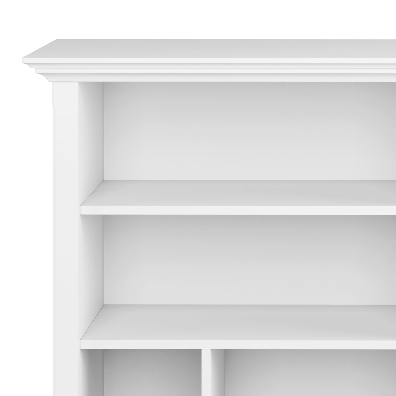 Simpli Home Amherst SOLID WOOD 44 inch x 44 inch Transitional Multi Cube Bookcase and Storage Unit in White