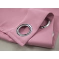 thumbnail image 5 of Goory Solid Color Blackout Short Curtain Panel Eyelet Thermal Grommet Window Drape, 5 of 8