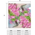 thumbnail image 5 of Beautiful Colorful Hummingbird Pink Flower Mailbox Magnetic Post Mailbox Cover Garden Decor Outdoor Large 25.5" X 21", 5 of 5