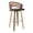 Brown, variant on Jayden 26" Counter Height Swivel Brown Faux Leather and Walnut Wood Bar Stool