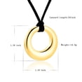 thumbnail image 2 of Cremation Jewelry Urn Necklace for Ashes for Women Men, Circle of Life Eternity Memorial Pendant Ash Jewelry, 2 of 6