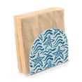thumbnail image 2 of Beach Coastal Seastars Nautical Weave Acrylic Napkin Holder Tissue Paper Clear Tabletop Dispenser Dining Room Bathroom Party Hotel, 2 of 8