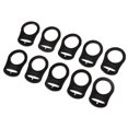 thumbnail image 1 of Paquete de 10 Anillos de Soporte Adaptador de Silicona Estilo Botón para Clips de Cinta para Chupete de Bebé / NUK Negro Sunnimix Anillos de silicona para chupete, 1 of 7