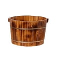 thumbnail image 3 of Lavabo de Madera para Pies, Baño de Pies con Asa, Reutilizable, para Pedicura, Remojo de Pies, Barril para Lavar Los Pies, para Viajes Y Dormitorios B 26CMX36CM, 3 of 9