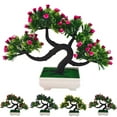 thumbnail image 1 of SPRING PARK Artificial Flower Tree Plant Potted Bonsai for Home Office Indoor Decor, 1 of 6
