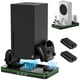 thumbnail image 1 of Base de carga para Xbox Series S/X con ventilador de refrigeración, estación de carga rápida con 2 baterías recargables de 1100 mAh, estación de carga para dos mandos, 1 of 9