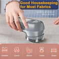 thumbnail image 4 of Fabric Shaver Lint Remover, Rechargeable Fabric Lint Shaver Defuzzer with 2in1 Replaceable Stainless Steel 3-Leaf Blades, Remove Clothes Fuzz, Lint Balls, Pills, Bobbles, 4 of 8