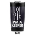 thumbnail image 2 of Harry Potter Quidditch I'M A Keeper Stainless Steel Tumbler 20 oz Coffee Travel Mug/Cup, Vacuum Insulated & Double Wall with Leakproof Sliding Lid | Great for Hot Drinks and Cold Beverages, 2 of 7