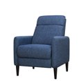 thumbnail image 2 of Pushback Recliner Chair, Blue - Upholstered For Home Relax, 30 In Depth, 34 Width, 40 Height, 75 Lb Weight Luxury, 29.4-inch 33.47-inch 40.98-inch 74.42-pound, 2 of 4