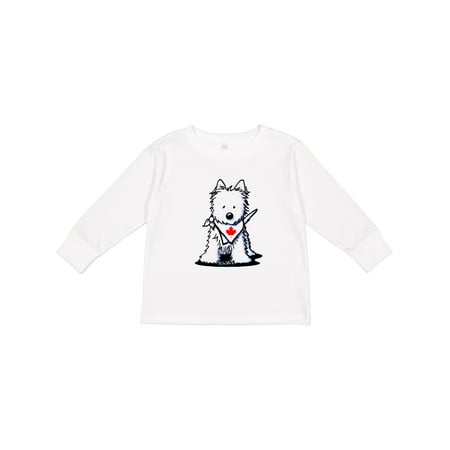 

Inktastic Canada Day Westie Gift Toddler Boy or Toddler Girl Long Sleeve T-Shirt