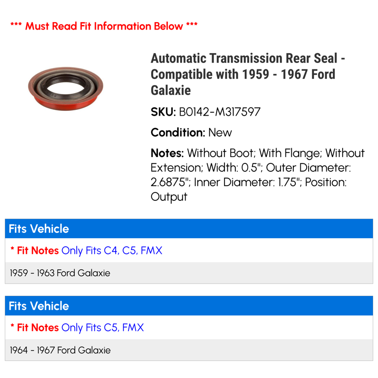 Rear Metal Seal (36074) - Cobra Transmission Rear Metal Seal (36074) - Cobra Transmission
