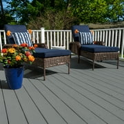 KILZ Over Armor Wood & Concrete Solid Coating Resurfacer، Exterior، Smooth، Slate Gray، 1 Gallon