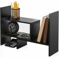 thumbnail image 1 of FITUEYES Desktop Bookshelf Adjustable Countertop Bookcase Office Supplies Wood Desk Organizer Accessories Display Rack Black, 1 of 7