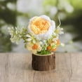 thumbnail image 4 of Crochet Rose Flowers Artificial Potted Plants For Office Desk Car Dashboard Decor Gifts For Women Handmade Knitted Flowers Home Decoration, 4 of 6