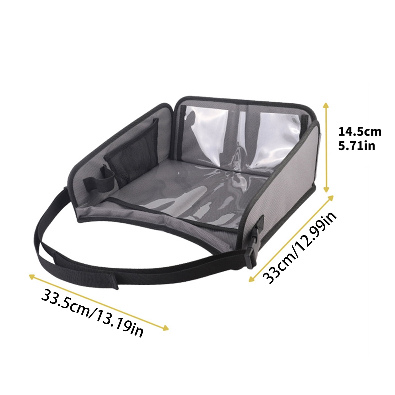 Children's Activity Tray Creative Car Seat Drawing Tray for Infants Long Journey with Clear Storage Pockets