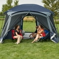 Ozark Trail 12Person Cabin Tent, with Screen Porch and 2 Entrances for