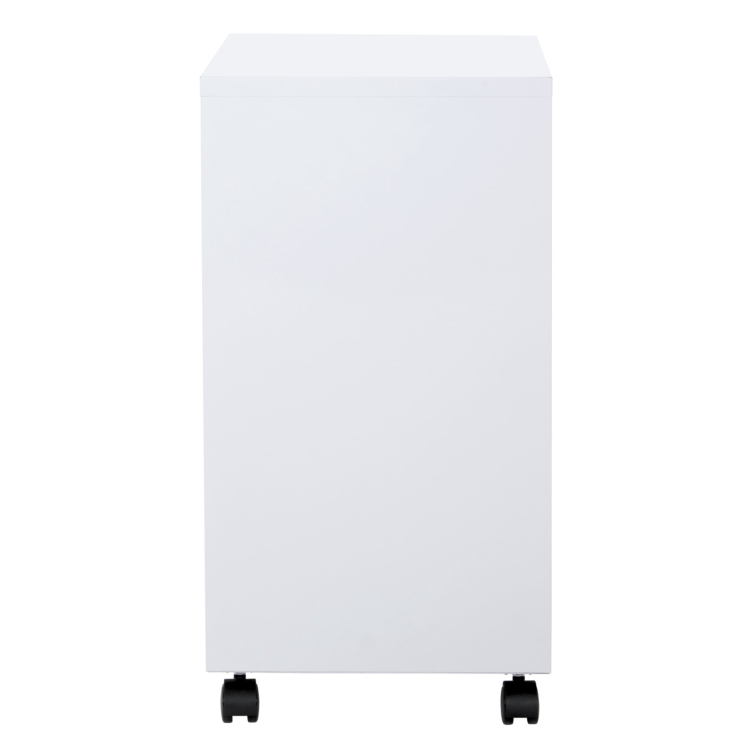 OSP Home Furnishings 2-Drawer Mobile Locking Metal File Cabinet, White