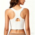 thumbnail image 5 of Jamicy Sports Bras for Women - Scoop Neck Strappy Sports Bra High Support Moulded Cup Workout Bra Fitness Yoga Tank Top, 5 of 5