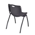 thumbnail image 6 of Regency Kobe 48 x 30 in. T-Base Training Seminar Table- Maple, 2 M Stack Chairs- Black, 6 of 8