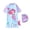 swimsuit 288#Light Blue2, variant on ZXLBBD Girls Swimsuit Baby Short Sleeve Cartoon Printed Rash Guard with Swim Cap for Toddler Kids Lightweight Holiday Surfing