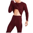 thumbnail image 4 of Pitauce Thermal Underwear for Men Fleece Lined Long Johns Mens Warm Top and Bottom Set Base Layer for Cold Weather, 4 of 6