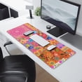 thumbnail image 2 of Long Mouse Pads for Desk,Bright Pioneer Flower Patchwork Desk Mats on Top Of Desks, Desk Mouse Pad Extra Large with 3mm Non-Slip Base and Stitched Edge for Gaming,Office,Work,Home 31.5"x11.8", 2 of 6