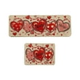 thumbnail image 2 of Danhjin Valentine's Day Kitchen Mats 2PC Set for Floor Carpet Door Mat Home Bedroom Bathroom Protection, 2 of 6