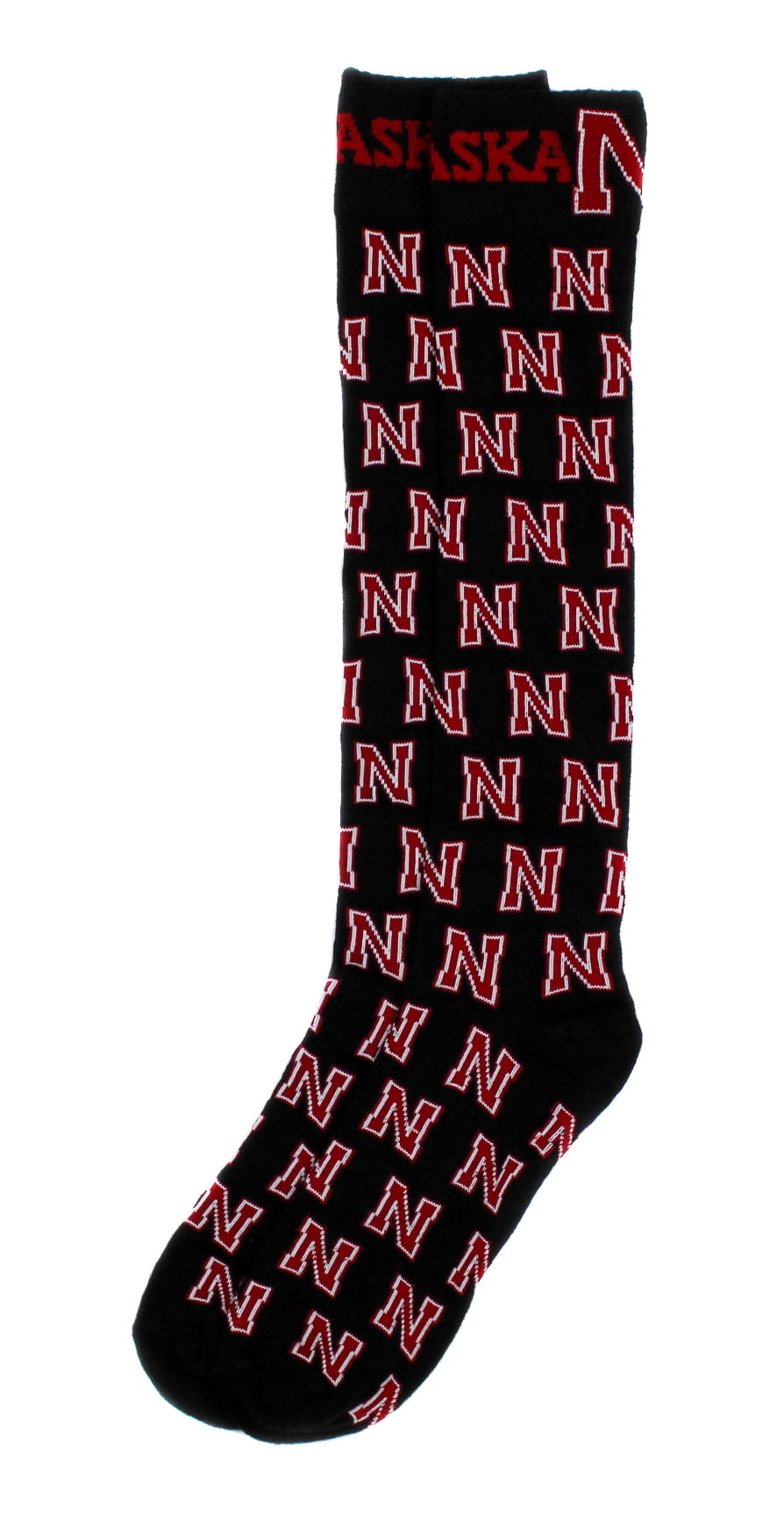 Nebraska Cornhuskers Black Dress Sock - Donegal Bay - Unisex - One Size - Mid-Calf