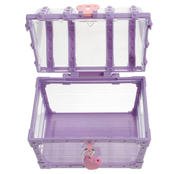 LOLIPPYY Treasure Chest Toy Purple Plastic for  Decoration 1Pcs