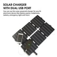 thumbnail image 2 of Amdohai 30W Foldable Solar Charger With Dual USB Port Portable Solar Panel, 2 of 9