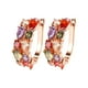 thumbnail image 2 of Fiudx Liquidación de ahorros de verano Pendientes de diamantes de colores de moda para damas, 2 of 4