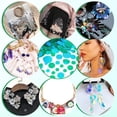 thumbnail image 6 of 1 box 700pcs Large Loose Sequins for Crafts Flat Round Sequin Paillettes 15mm/20mm/25mm/30mm/40mm/50mm Iridescent Transparent Sequins Yellow Green Spangles for DIY Sewing Embellishment, 6 of 8