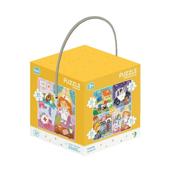 Wise Elk Puzzle 4in1 - Professions