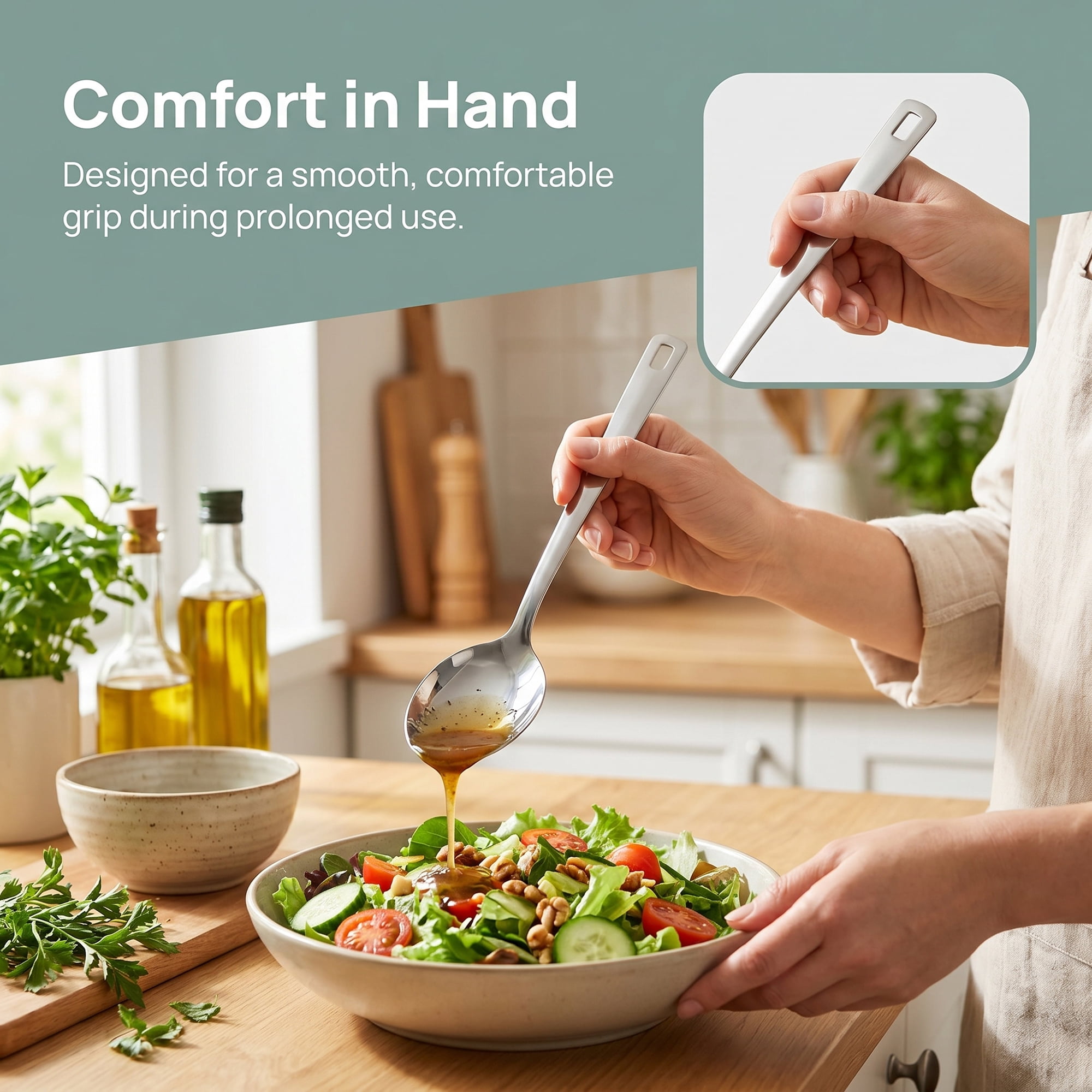 Unique Bargains 4Pcs Stainless Steel Kitchen Cooking Utensil Set Silver