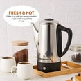 Elite Gourmet 12Cups Stainless Steel Coffee Percolator with Base
