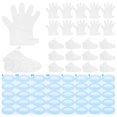 thumbnail image 1 of 1 juego de cubrepiés desechables hidratantes, guantes transparentes desechables, guantes transparentes para pies, 1 of 7