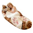 thumbnail image 1 of Adult Soft Sleeping Bag Plush Cat Envelope Sleeping Bag for Camping, 1 of 8