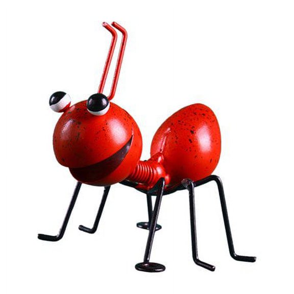 GRNSHTS 3D Metal Ant Wall Accents, Ants Insec Christmas Wall Decor Sculpture Hang Hanging Art Outdoor Garden for Home, Living Room, Patio, Office (Red)
