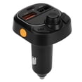 thumbnail image 2 of Reproductor MP3 para coche Bluetooth 5.0 multifunción de 20 W con carga rápida, función de memoria, transmisión estable, transmisor FM con iluminación fresca C28, 2 of 12
