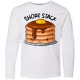 thumbnail image 3 of Inktastic Short Stack Cute Pancake Breakfast Long Sleeve Youth T-Shirt, 3 of 5