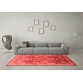 thumbnail image 3 of Ahgly Company Indoor Round Oriental Red Industrial Area Rugs, 7' Round, 3 of 4