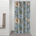 thumbnail image 2 of Pioneer Flower Floral Print Pattern Shower Curtain 36"x72" ,Bathroom Decorative Shower Curtains Set with 12 Hooks,Modern Waterproof Washable Shower Curtain, 2 of 6