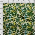 thumbnail image 3 of oneOone Cotton Cambric Dark Green Fabric Abstract Craft Projects Decor Fabric Printed By The Yard 56 Inch Wide, 3 of 5