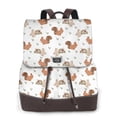 thumbnail image 1 of Disketp Rabbit And Squirrel Mochila de Cuero para Mujer, Bolso de Espalda Antirrobo con Estilo para Viaje, Trabajo y Uso Diario, 1 of 4