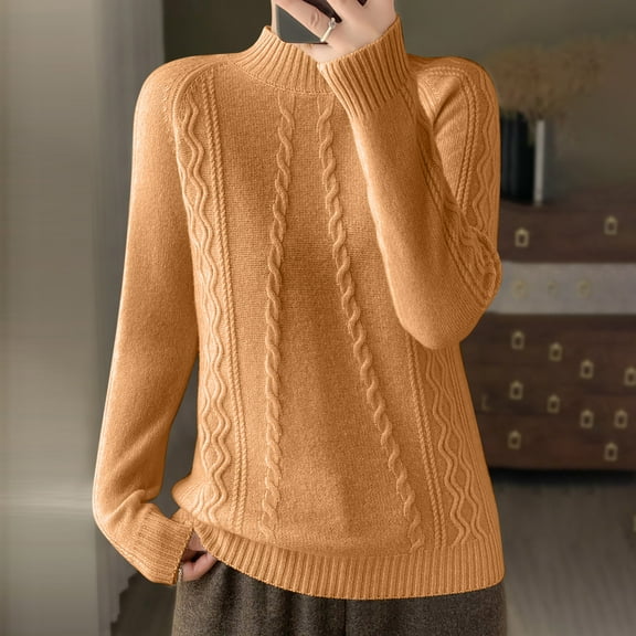 BSDJILFG Crewneck Sweaters for Women Fall Winter Trending Long Sleeve Soft Fuzzy Cozy Pullover Tunics