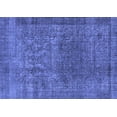 thumbnail image 1 of Ahgly Company Machine Washable Indoor Rectangle Oriental Blue Industrial Area Rugs, 3' x 5', 1 of 4