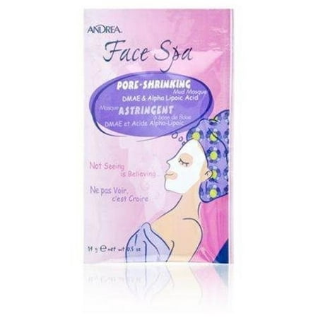 (4 Pack) Andrea Pore Shrinking Mud Face Masque, 0.5 (Best Way To Shrink Pores On Face)