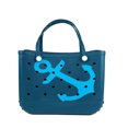 thumbnail image 1 of Bolsa de playa Boggs Extra grande, cesta de playa EVA de viaje de verano, bolso de mano para Picnic para mujer, bolso de hombro lavable impermeable con agujeros, 1 of 5