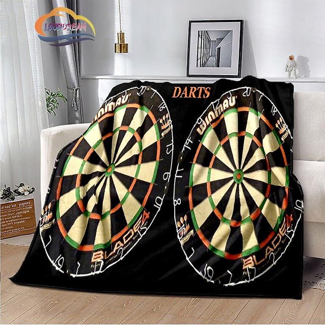 Fashion Dartboard Series Blanket Ice And Fire Soft Darts Pattern Portable Flannel Sofa Or Bed Dart Backboards