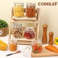 thumbnail image 4 of Juego de tarros de vidrio ComSaf herméticos 240 ml (8 oz), 6 piezas con tapa, 4 of 8